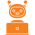 Virtual Receptionist orange